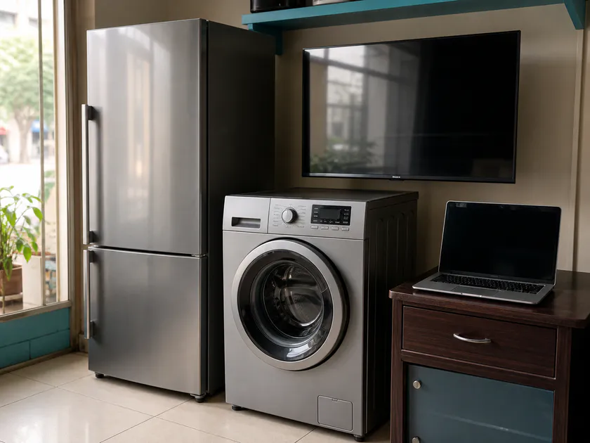 Checked used appliances and electronics available for sale